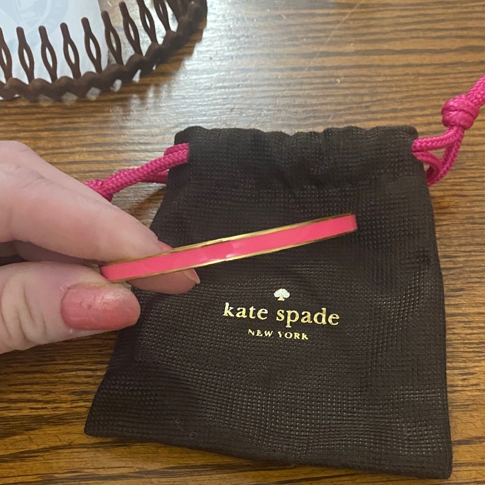 Kate Spade Pink and Gold Bangle